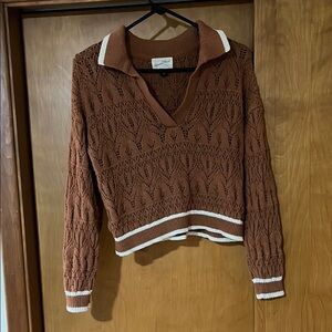 Universal Thread Brown V-Neck Sweater